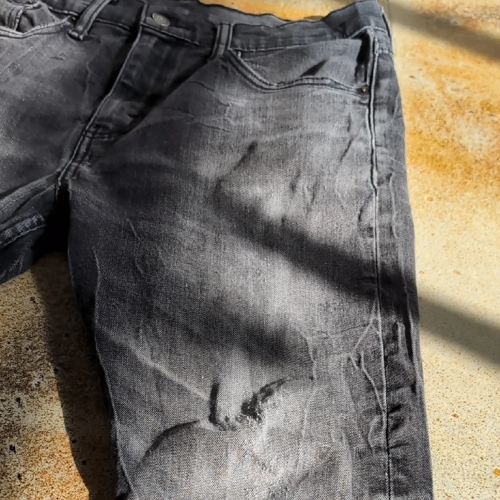 Levi's | 512 Black Acid Stretch Jeans with Distressed Vintage Style Size 32